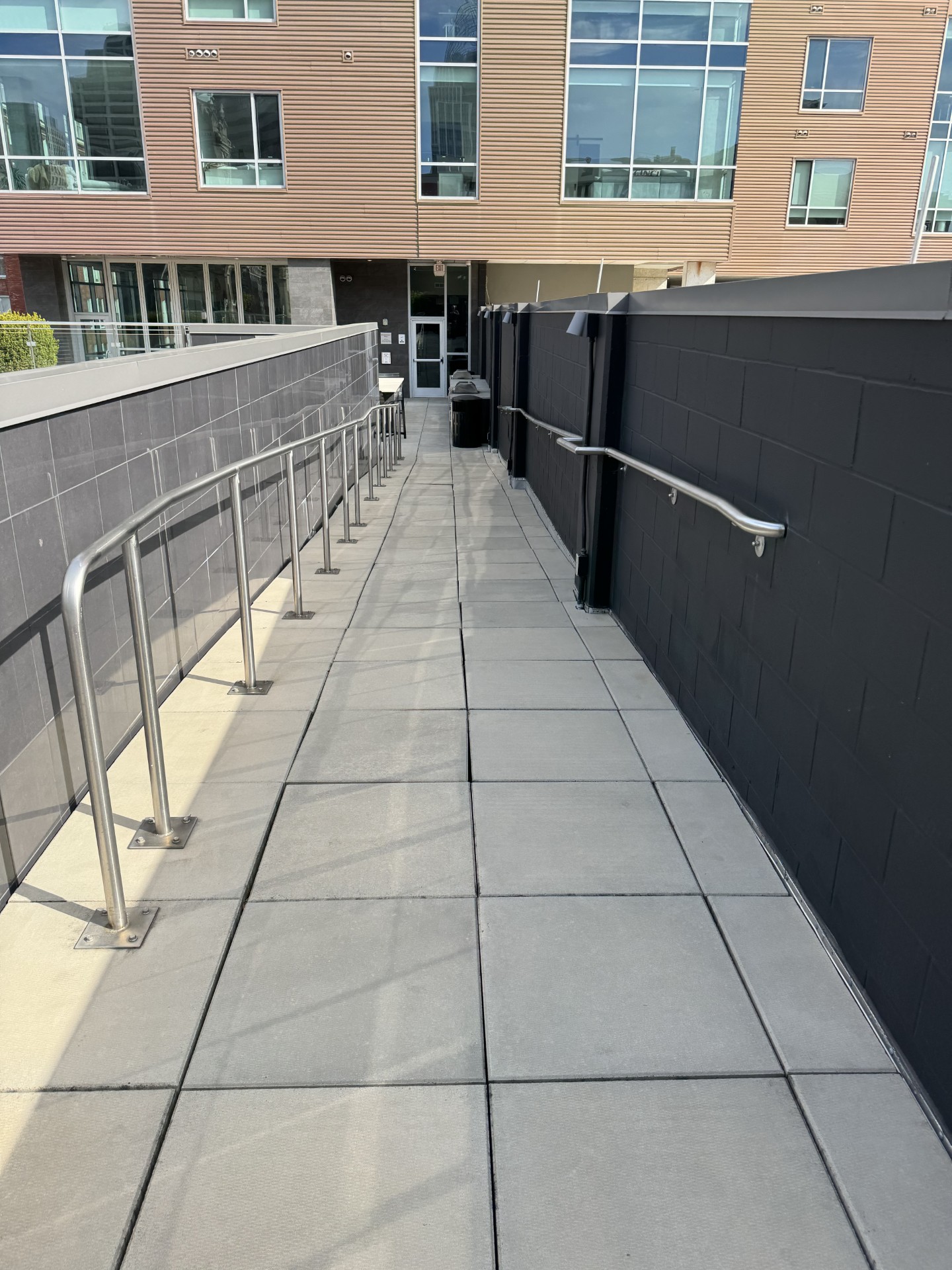 Paver surface before professional cleaning and sealing